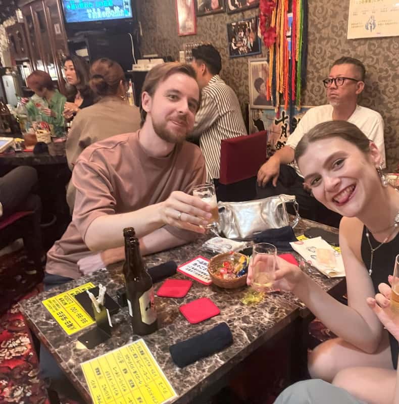 Osaka Hidden Nightlife Tour: Local Izakayas & Karaoke 3.5hrs