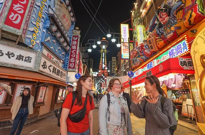 Osaka Local Foodie Walking Tour in Dotonbori and Shinsekai